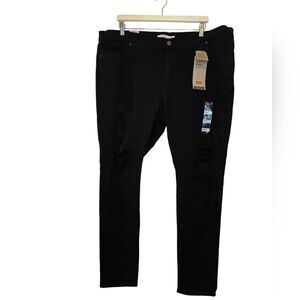 Levi's Women's 711 Stretchy Skinny Jeans in Long Length Hypersoft Sculpt 22W NEW